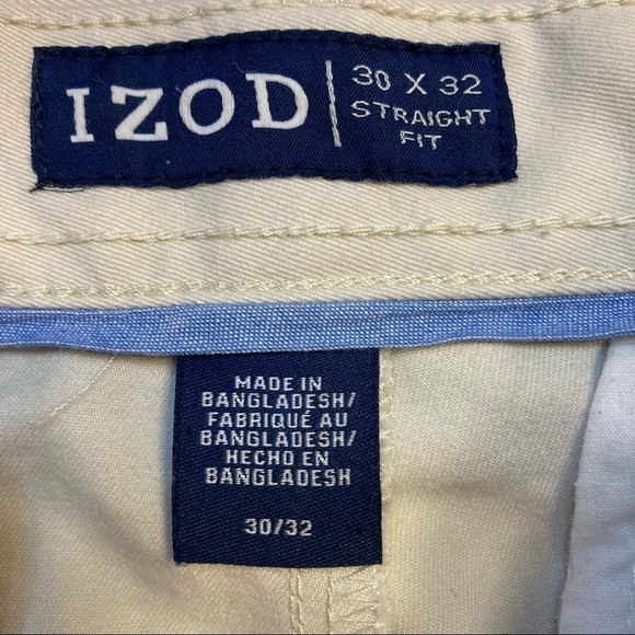 Men’s Izod Khaki/Stone Dress Pants - Picture 2 of 2